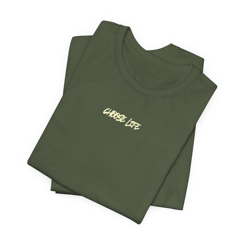 Choose Life - Unisex Tee by @thecrunchycatholicmom
