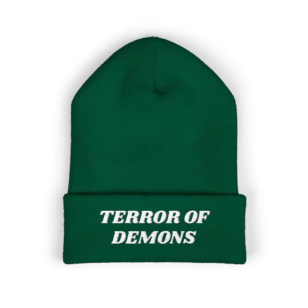 Terror of Demons Embroidered Cuffed Beanie Unisex