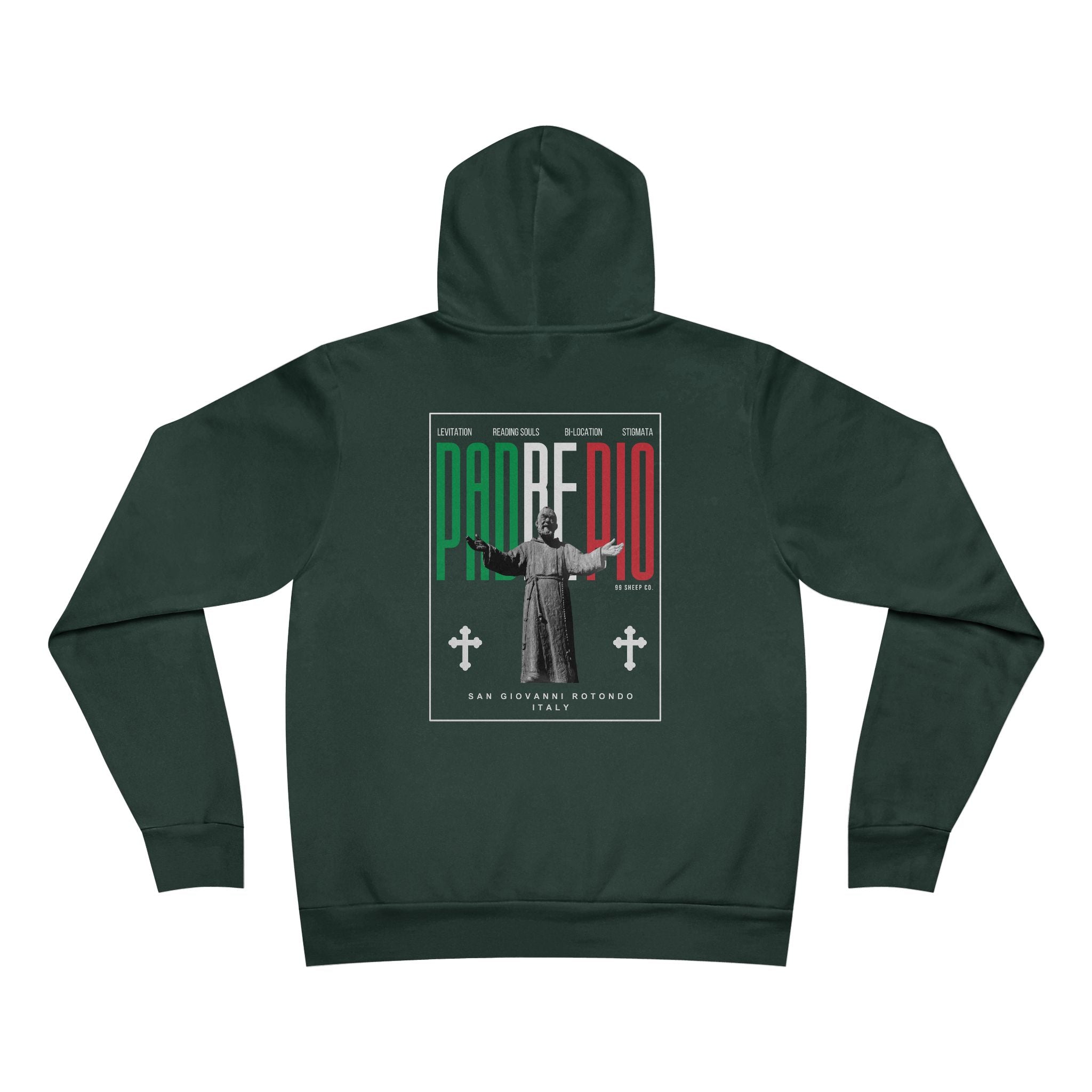 Padre Pio × Italy — "Pray, Hope, Don't Worry" Hoodie | Saints of the Pitch