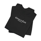 Christ is Lord - Minimal Gothic Print - Premium Unisex Tee