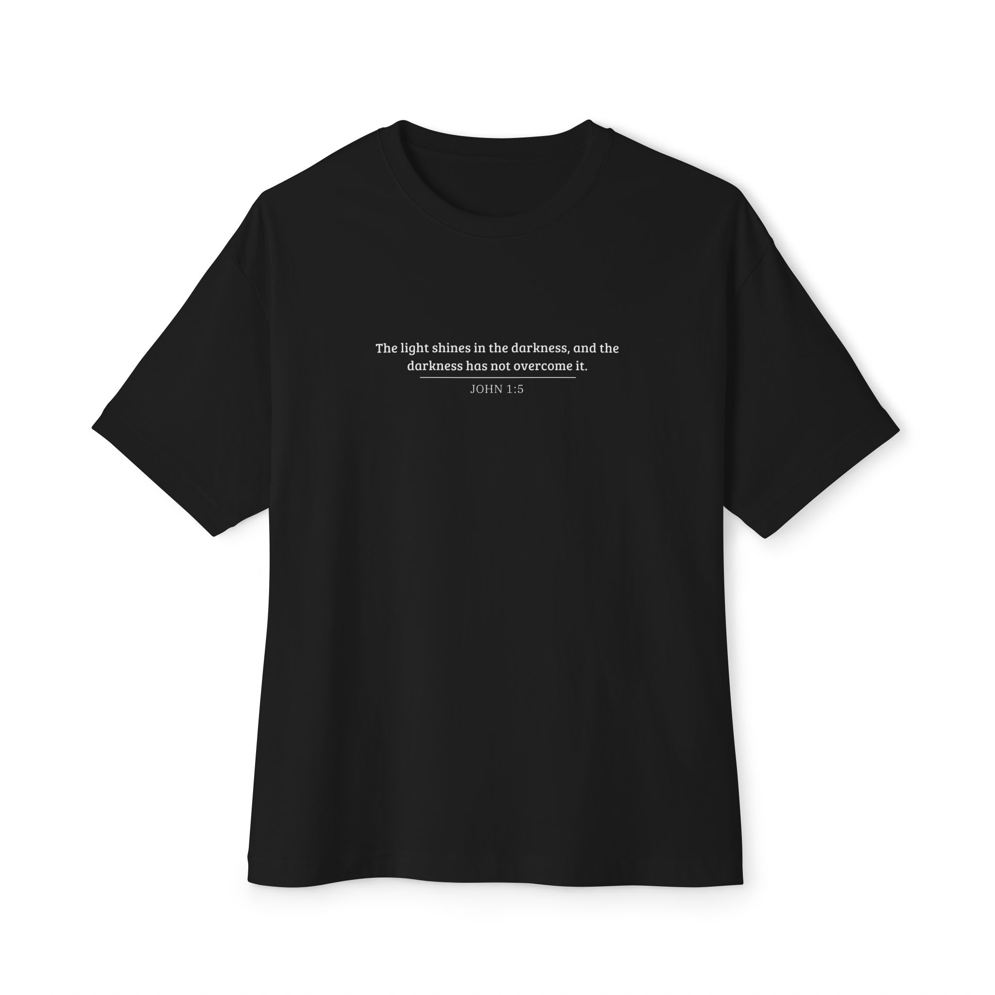 John 1:5 - Unisex Oversized Boxy Tee