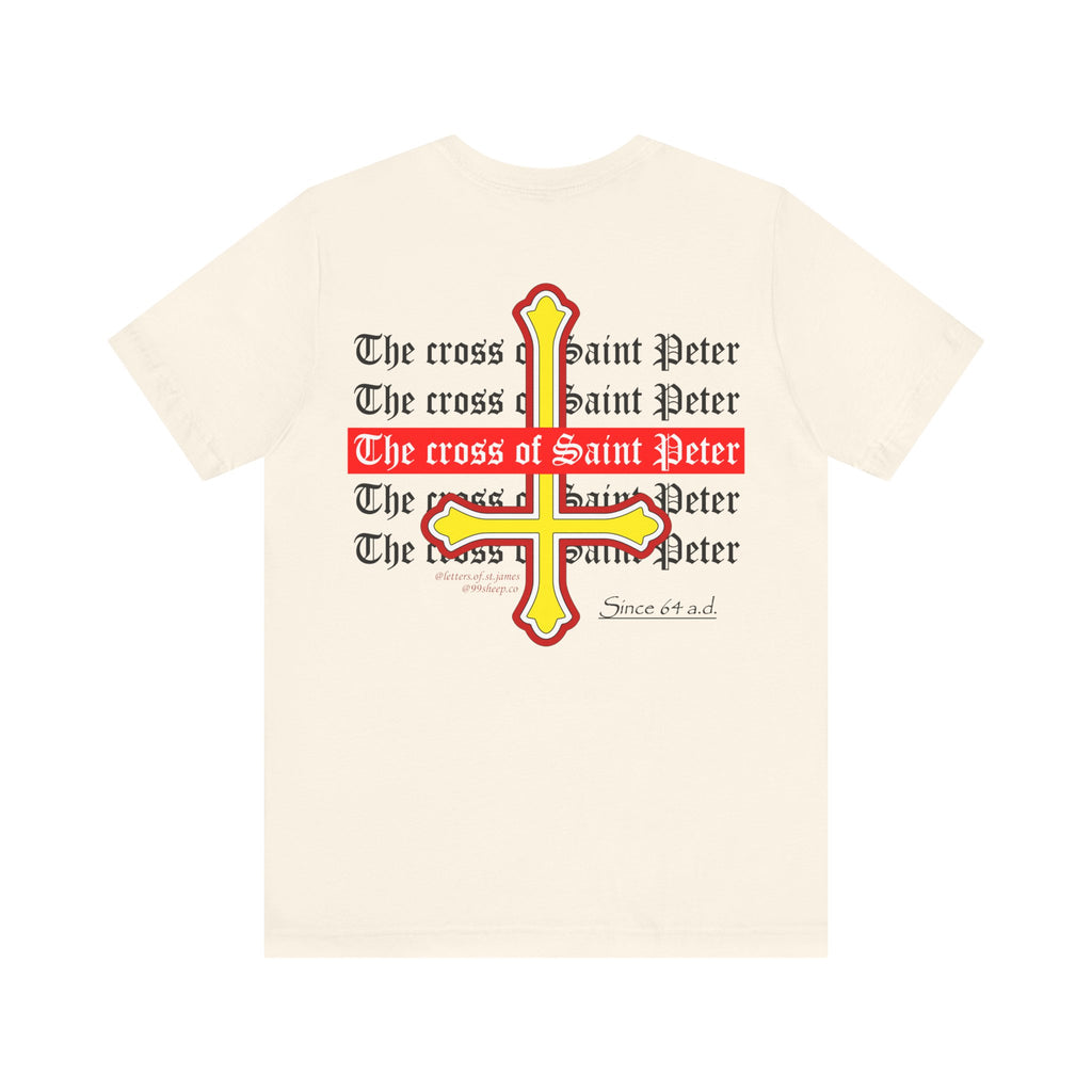 Saint Peter Cross Graphic Tee — Retro Gothic Unisex TShirt