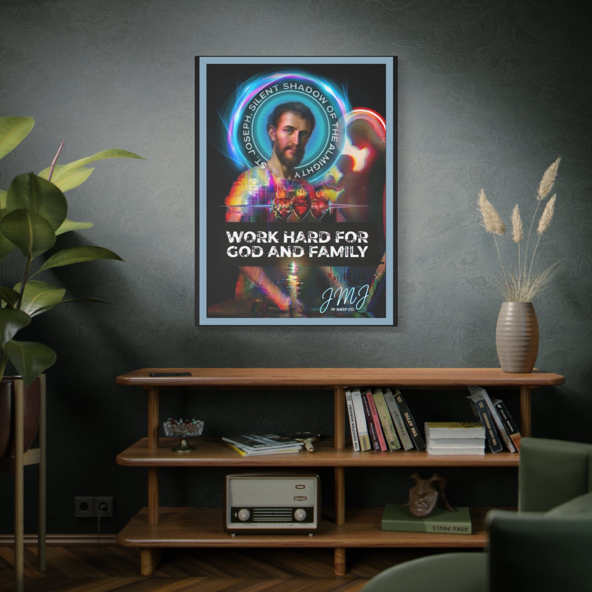 St. Joseph 'Virtuous Men' - Graphic Canvas — Stretched Matte Wall Art