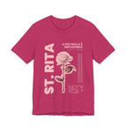 St. Rita of Cascia Women's Tee — "Nothing Is Impossible With God"
