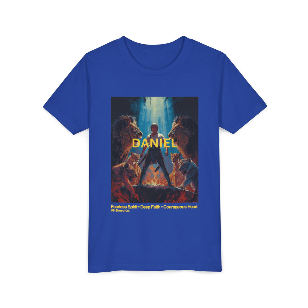 Daniel in the Lion's Den - Unisex - Youth Short Sleeve Tee - Graphic Shirt