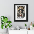 Sacred Heart of Jesus Vertical Mosaic Poster | Religious Wall Art, Home Decor, Christian Gift, Artwork