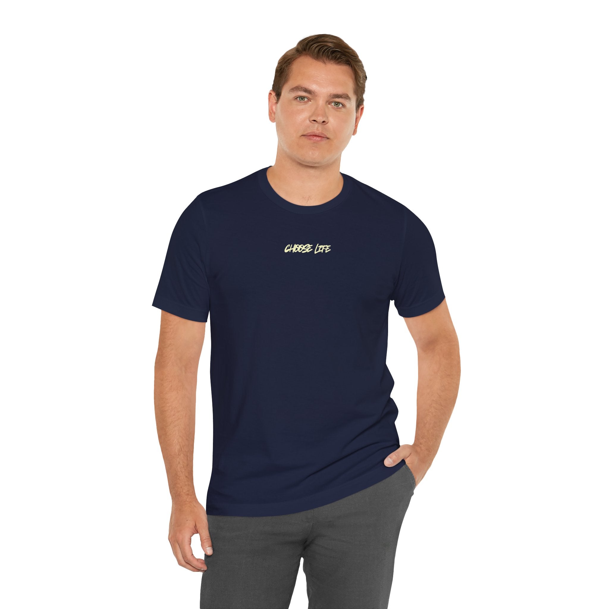 Choose Life - Unisex Tee by @thecrunchycatholicmom