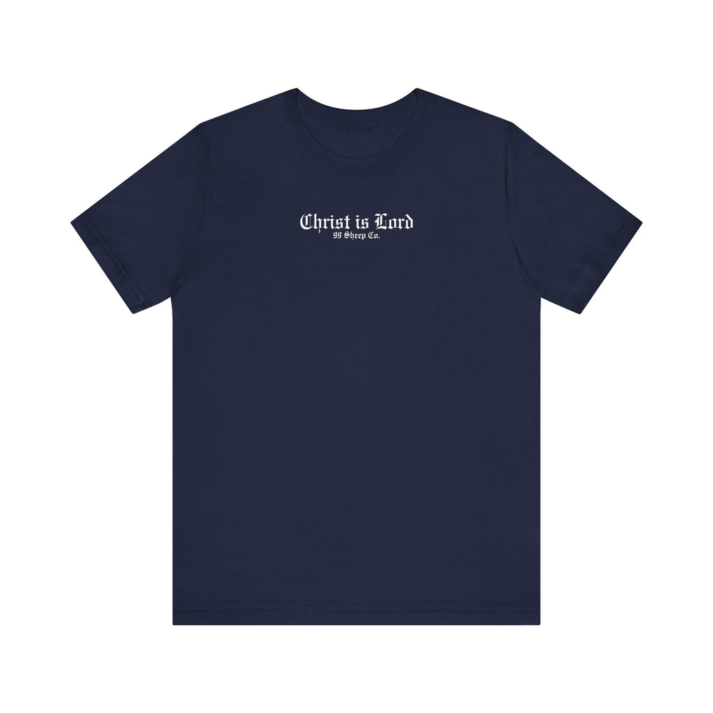 Christ is Lord - Minimal Gothic Print - Premium Unisex Tee