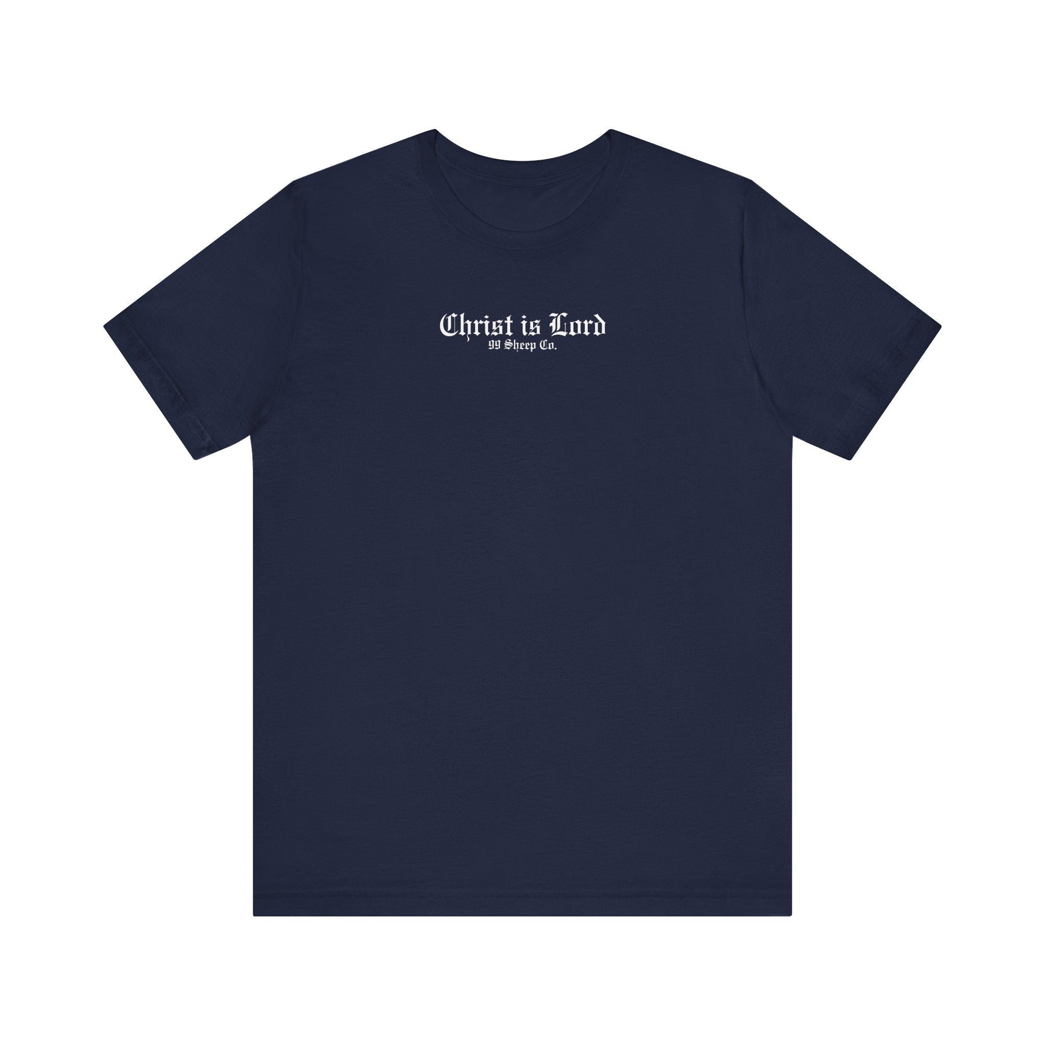 Christ is Lord - Minimal Gothic Print - Premium Unisex Tee