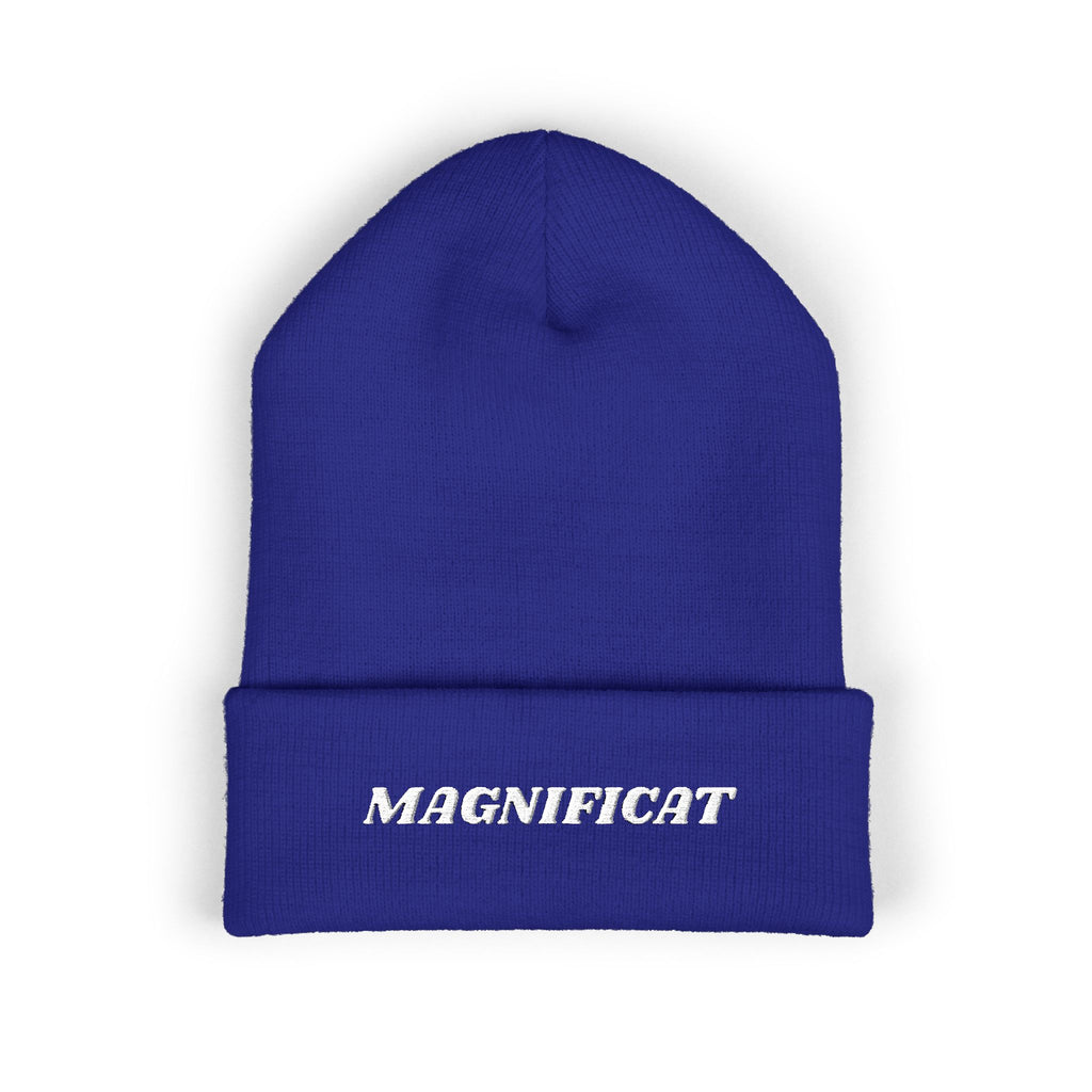Magnificat Embroidered Cuffed Beanie Unisex