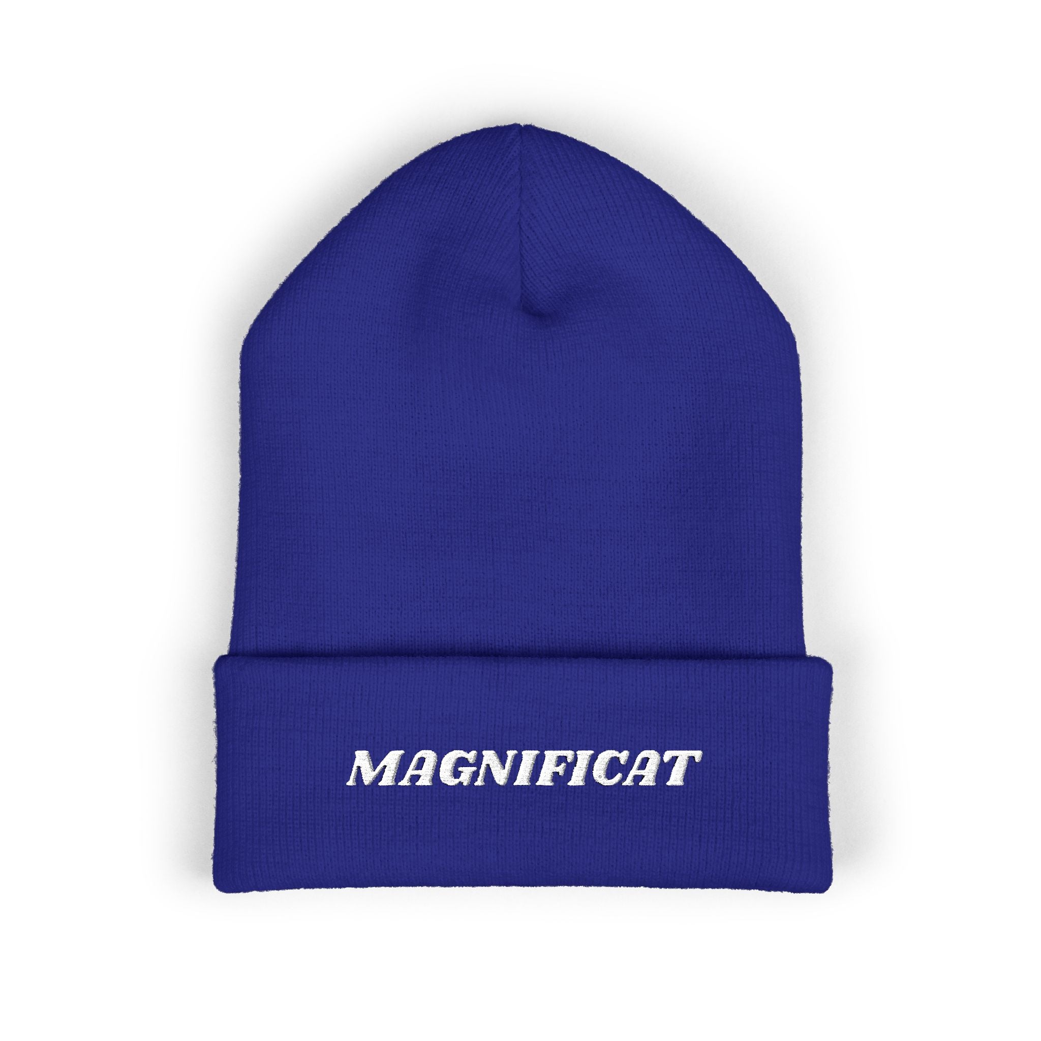 Magnificat Embroidered Cuffed Beanie Unisex