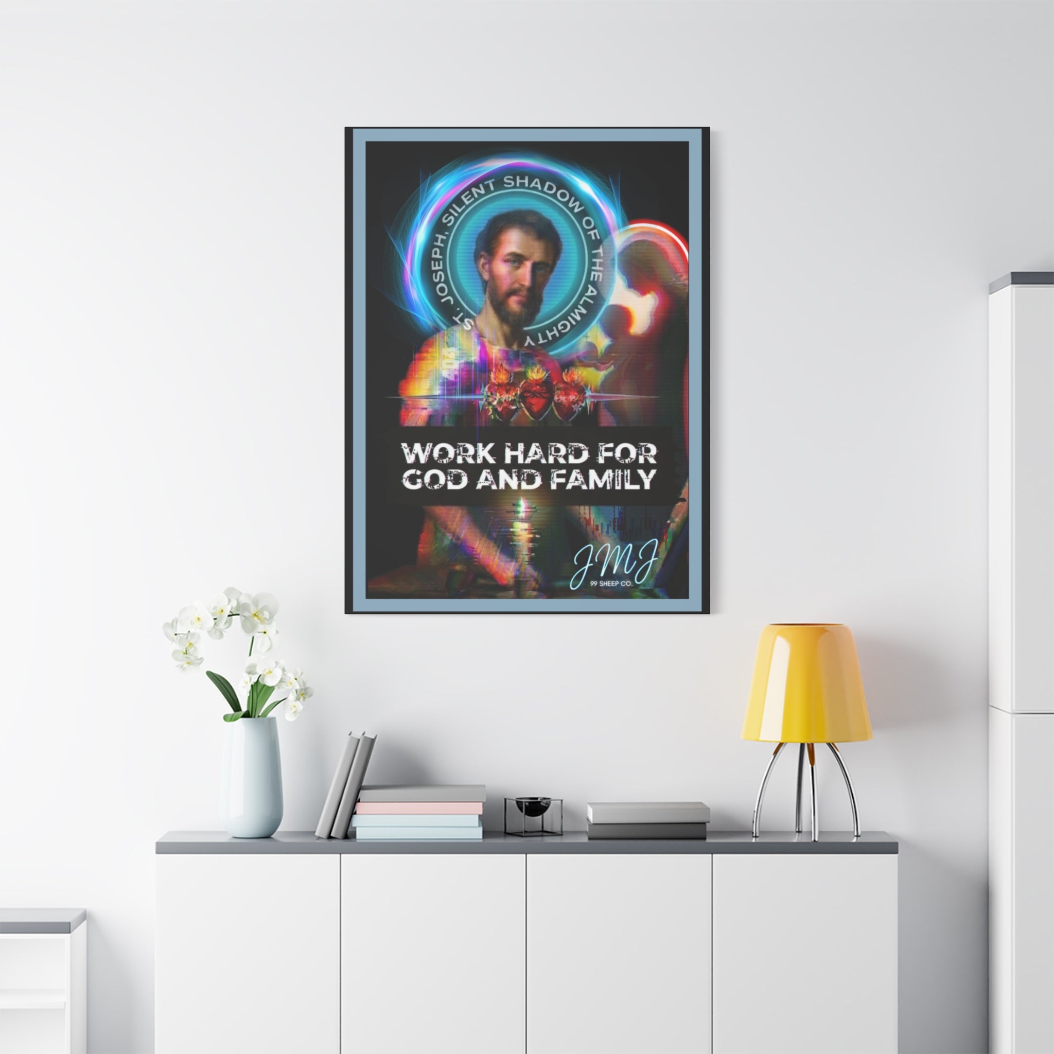 St. Joseph 'Virtuous Men' - Graphic Canvas — Stretched Matte Wall Art