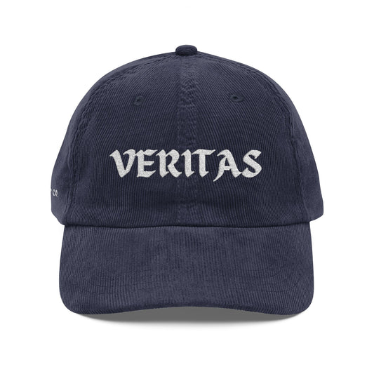 Veritas - Vintage Embroidery Corduroy Cap