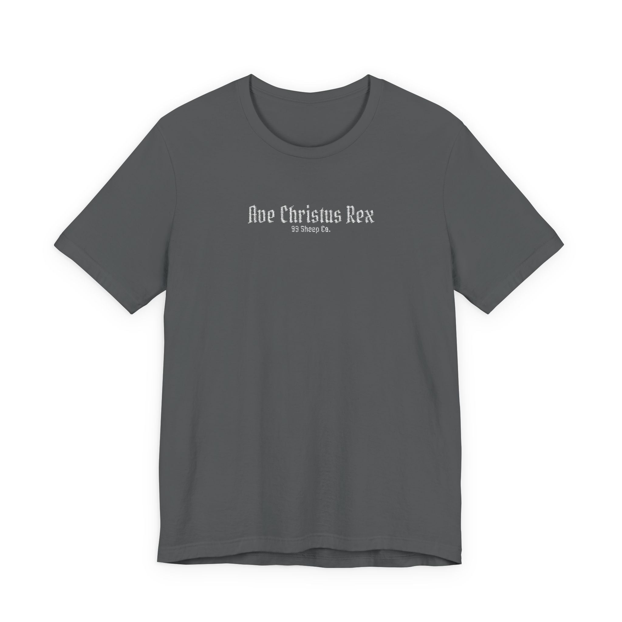 Ave Christus Rex -  Premium Embroidered Boxy Unisex Tee
