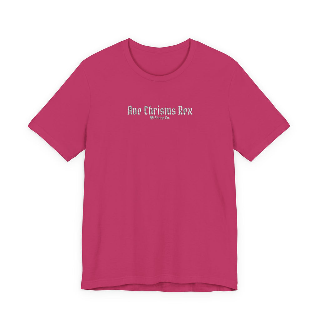 Ave Christus Rex -  Premium Embroidered Boxy Unisex Tee
