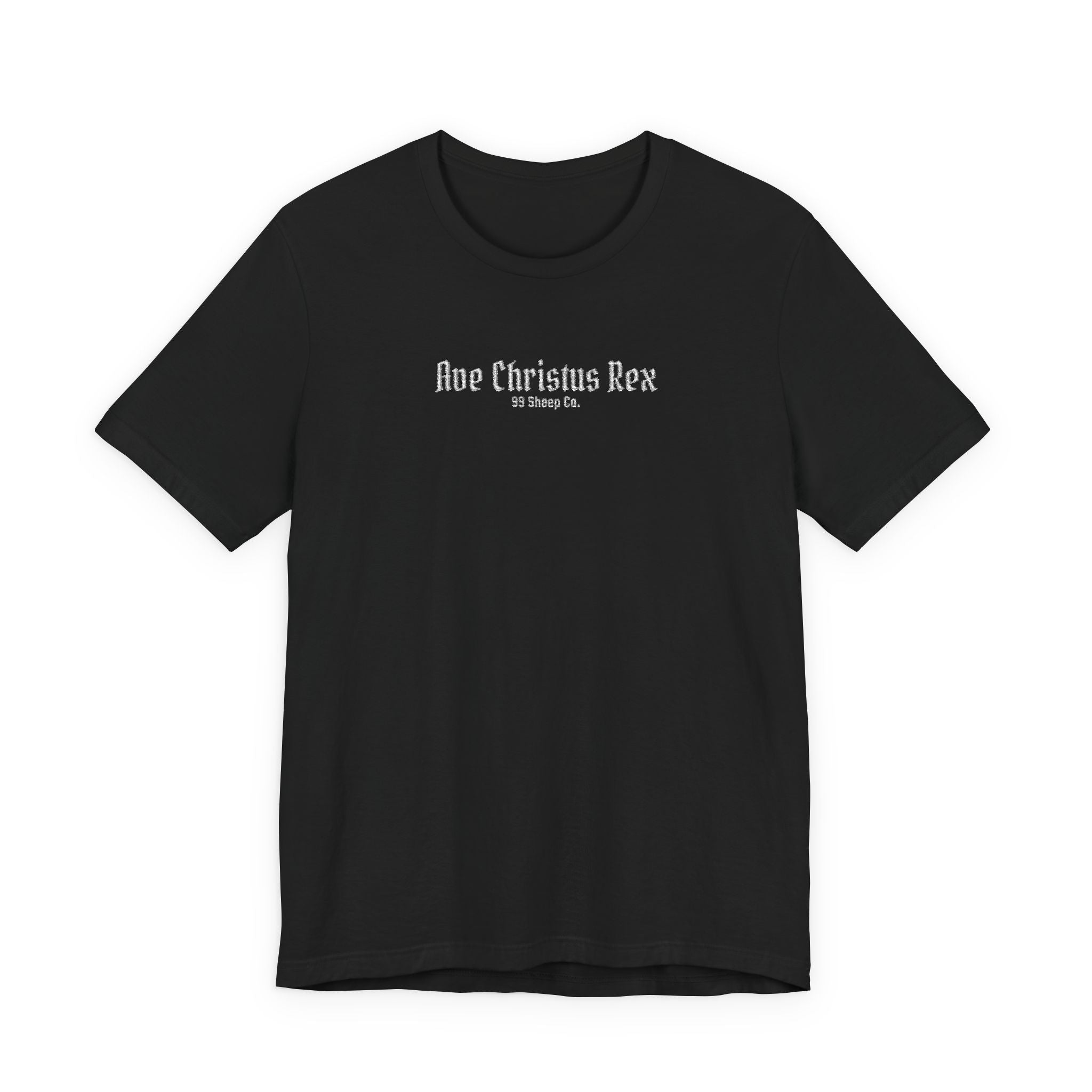 Ave Christus Rex -  Premium Embroidered Boxy Unisex Tee