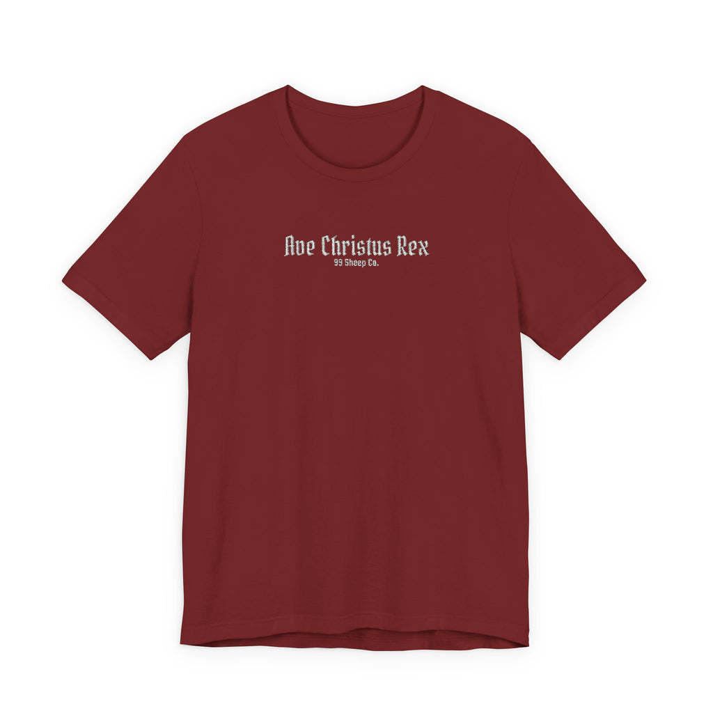 Ave Christus Rex -  Premium Embroidered Boxy Unisex Tee
