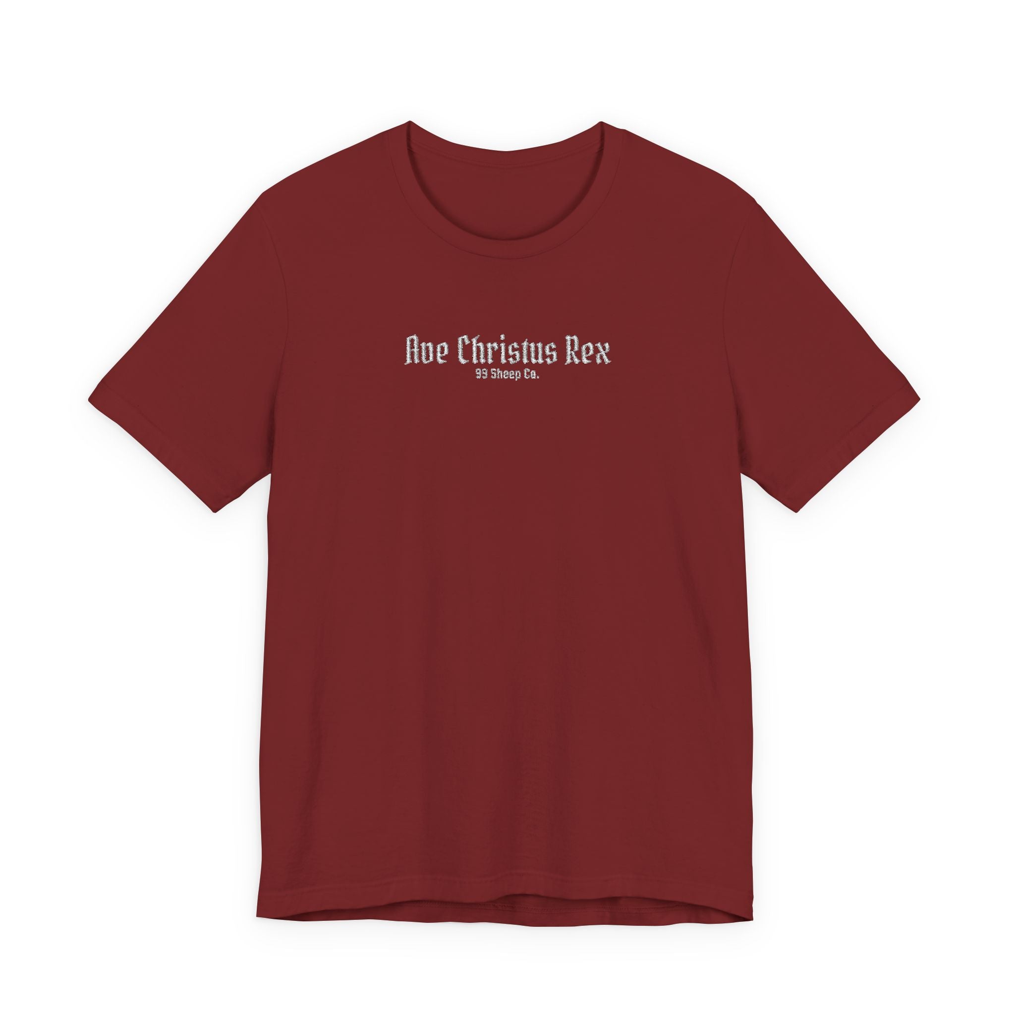 Ave Christus Rex -  Premium Embroidered Boxy Unisex Tee