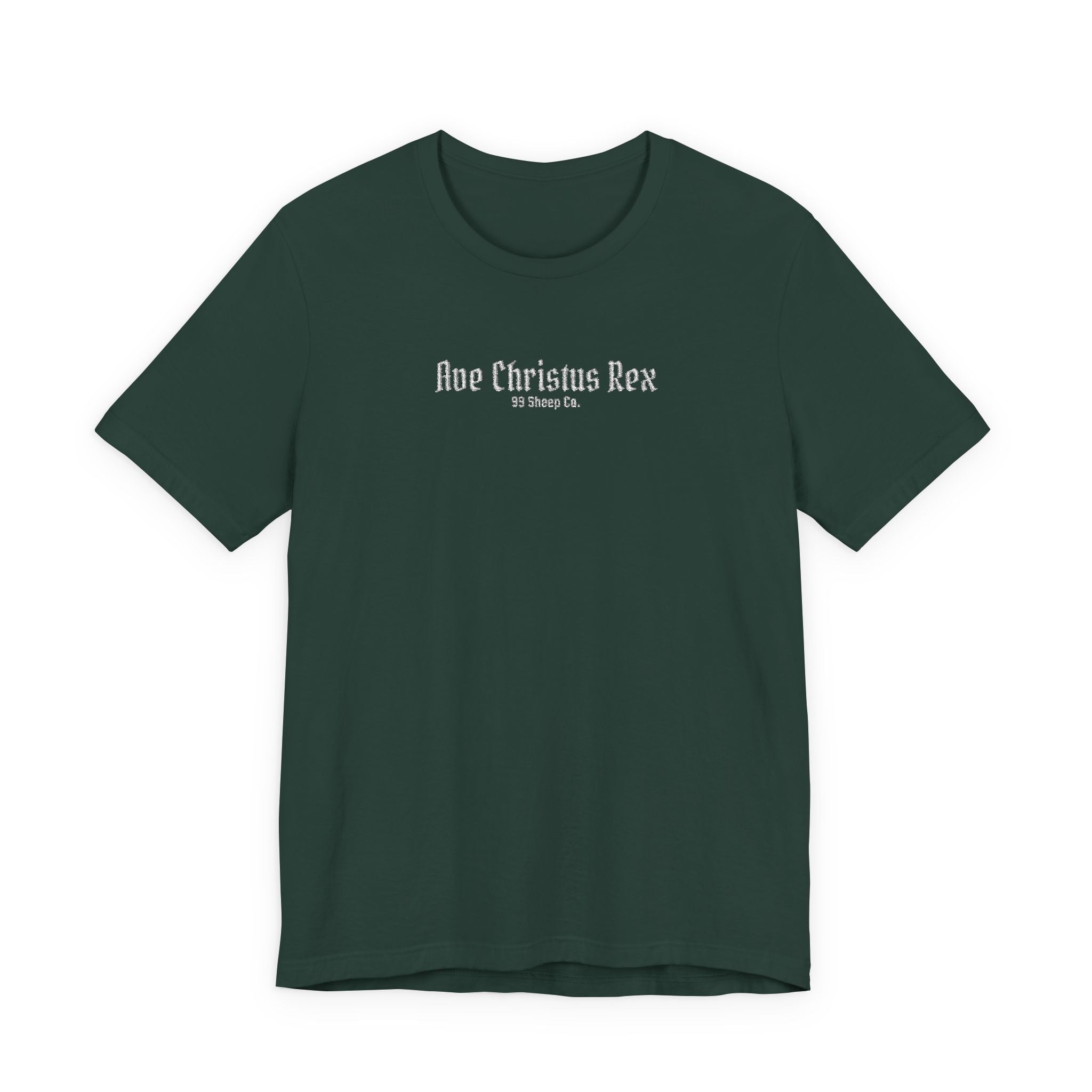 Ave Christus Rex -  Premium Embroidered Boxy Unisex Tee