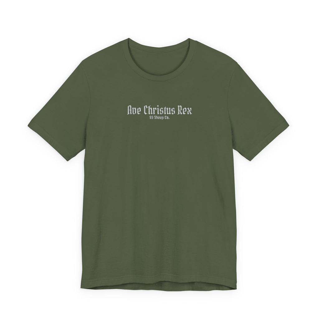 Ave Christus Rex -  Premium Embroidered Boxy Unisex Tee