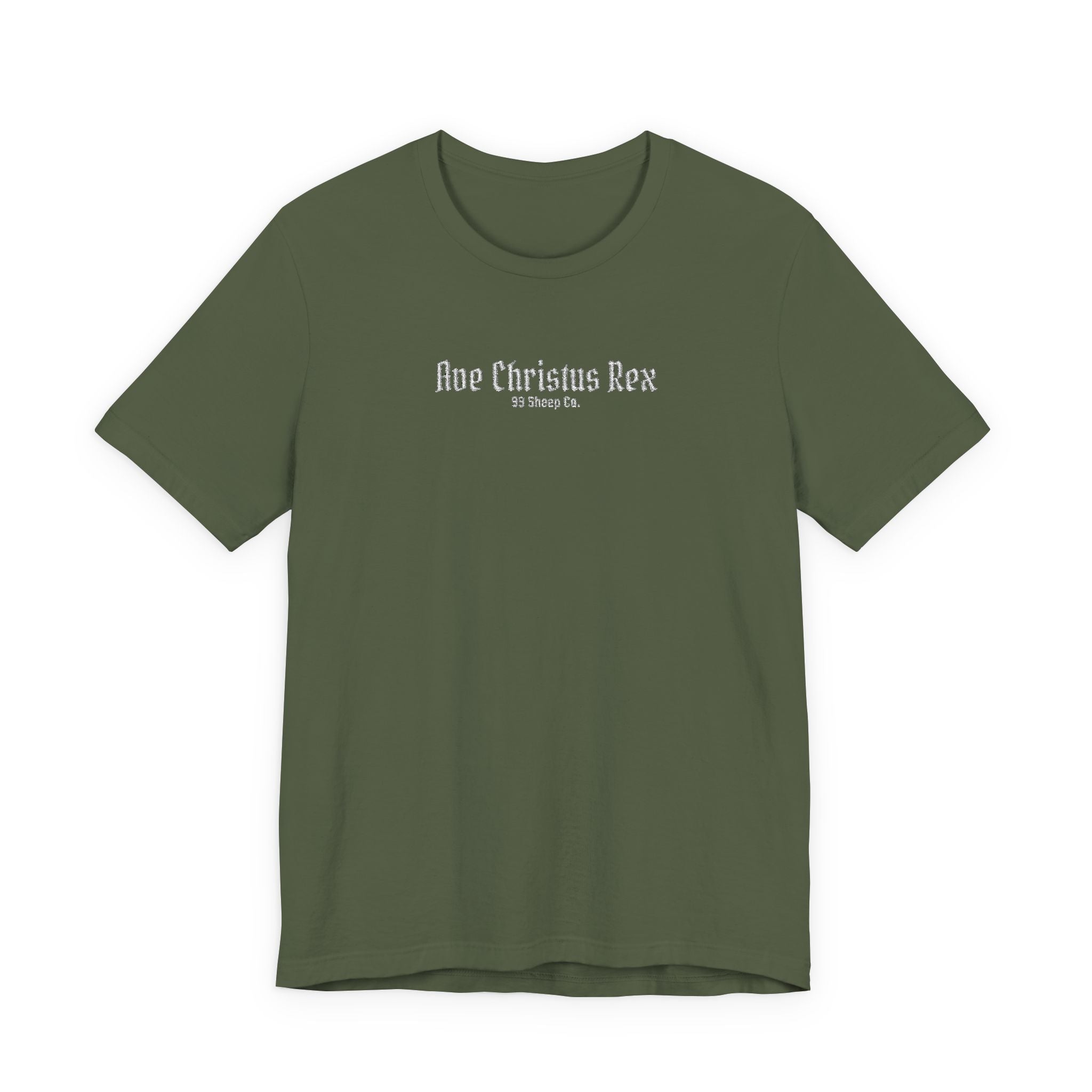 Ave Christus Rex -  Premium Embroidered Boxy Unisex Tee