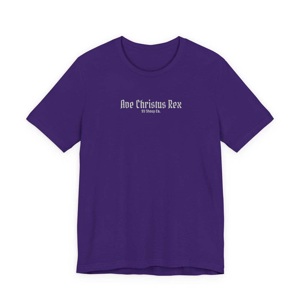 Ave Christus Rex -  Premium Embroidered Boxy Unisex Tee