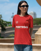 Our Lady of Fátima Catholic T-Shirt · Portugal Soccer Tee · Marian Devotion Apparel · Made in USA · 100% Profits Donated · 2026