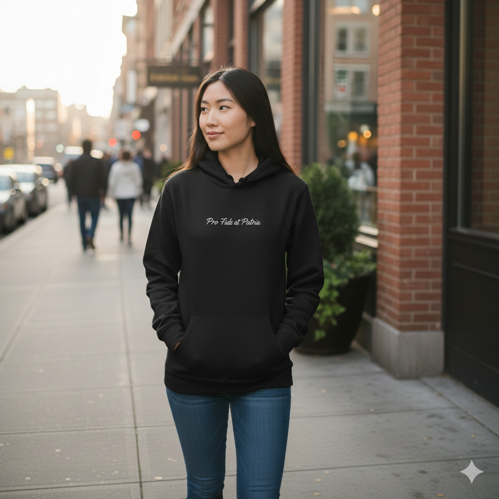 St. Joan of Arc - For Faith and Country - Premium Unisex Hoodie