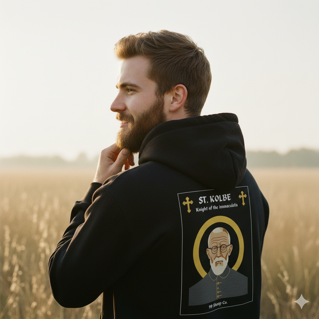 St. Maximillian Kolbe - Battle Ready - Premium Unisex Hoodie