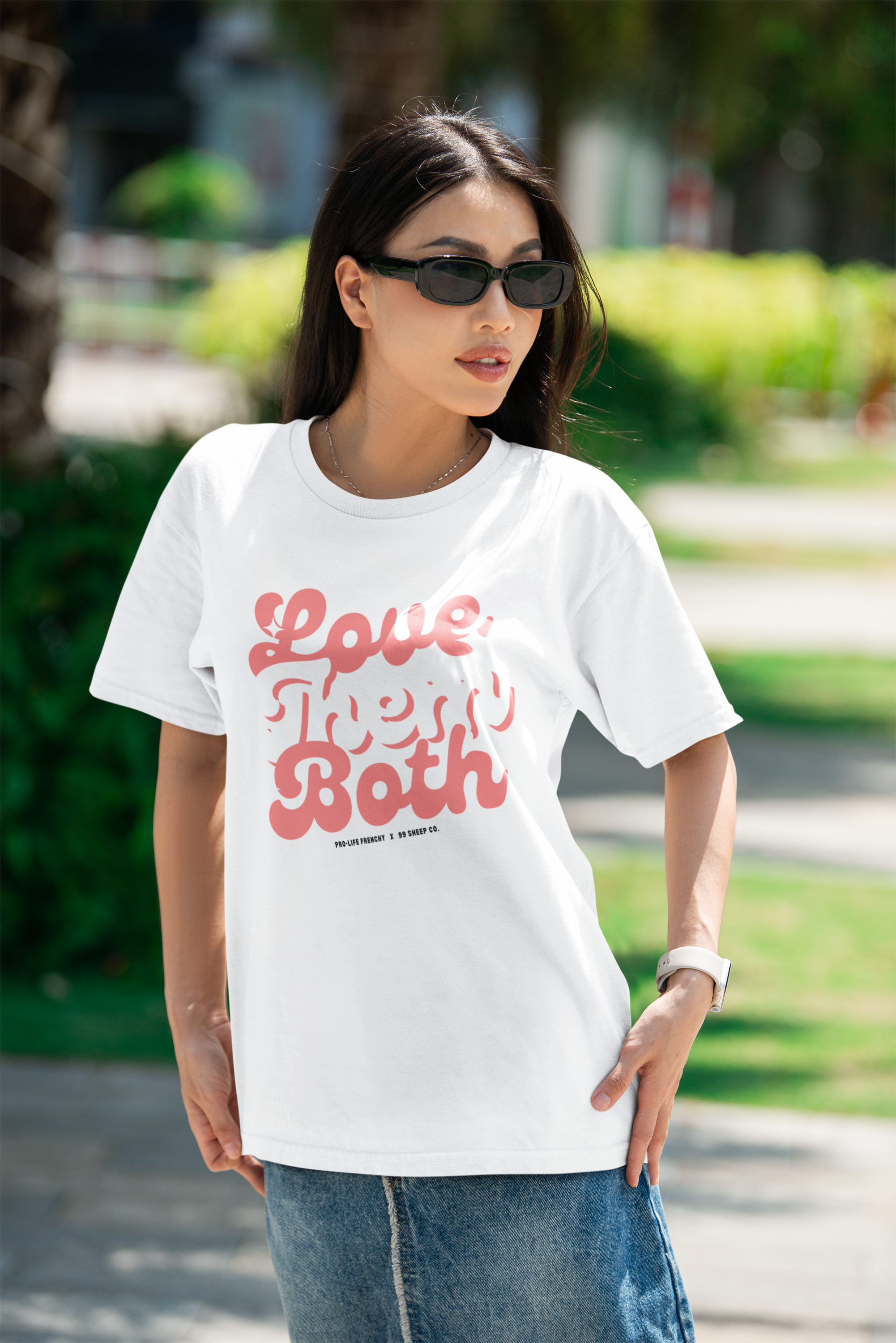 Love Them Both Unisex Oversized Boxy Tee