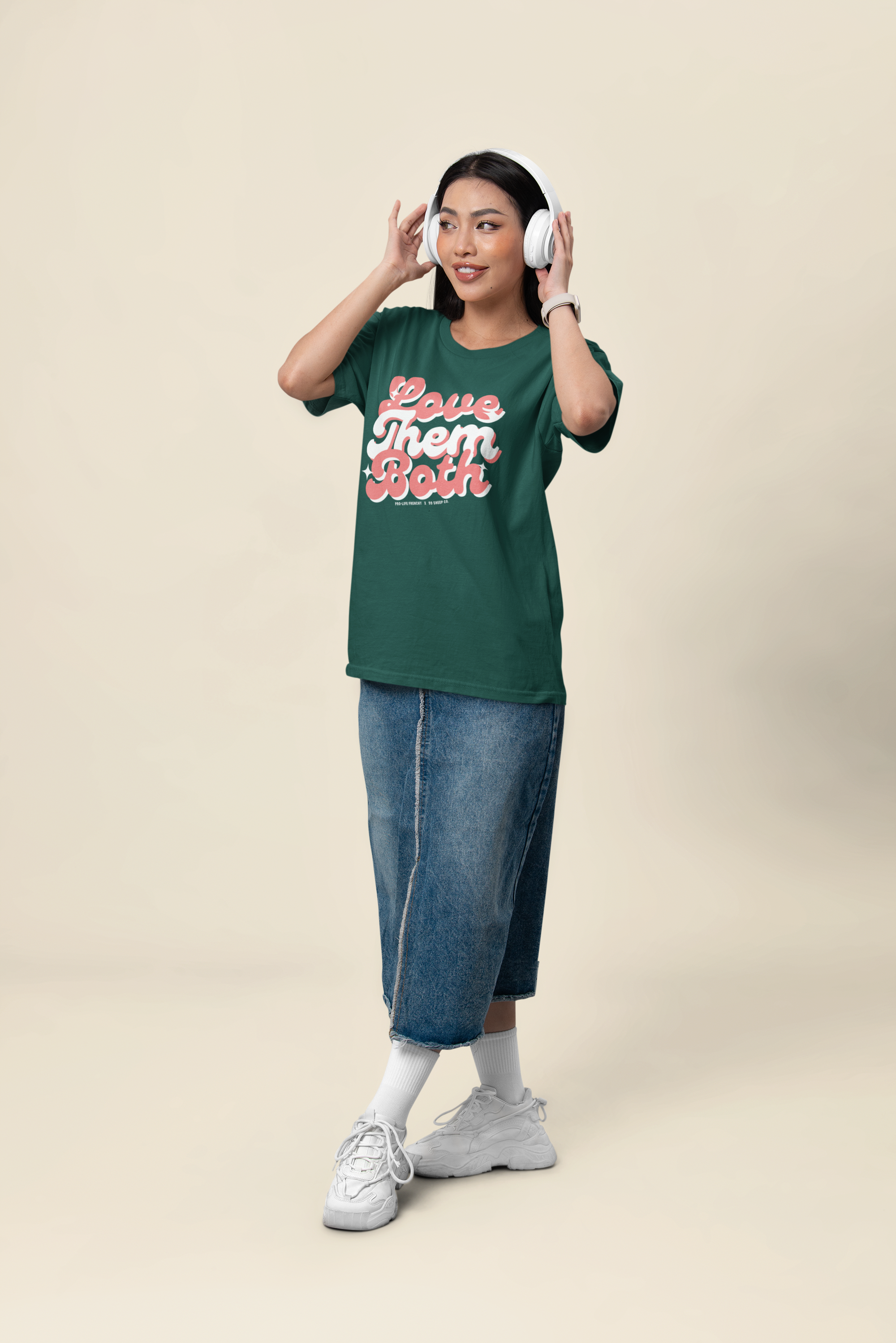 Love Them Both Unisex Oversized Boxy Tee