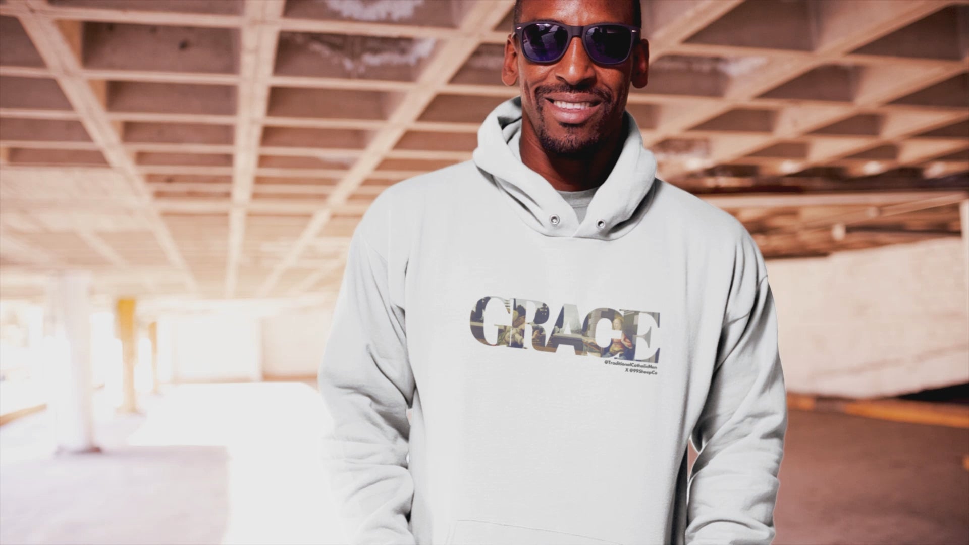 Grace - The Annunciation - Premium Unisex Pullover Hoodie