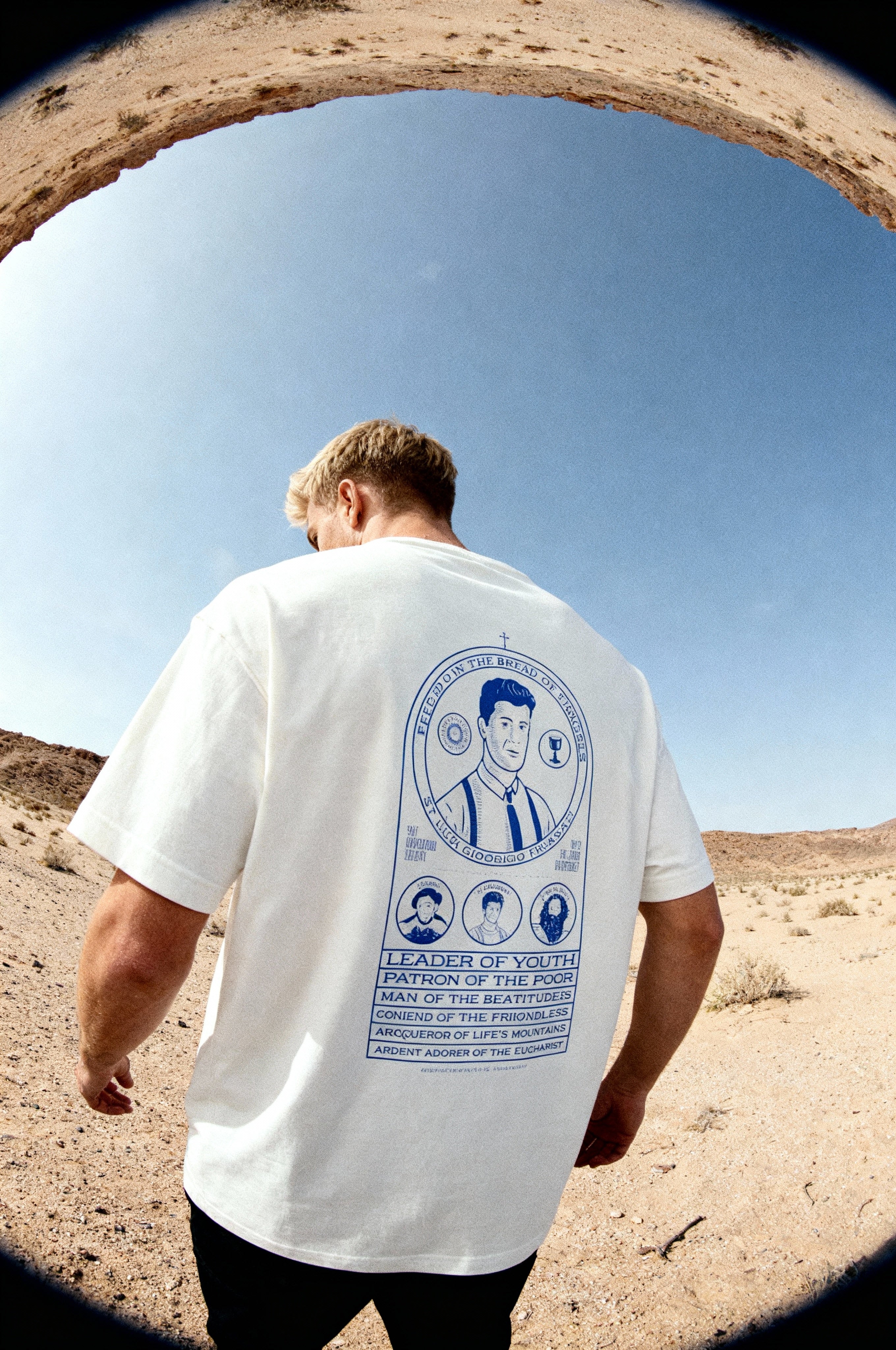 St. Pier Giorgio Frassati - Unisex Oversized Boxy Tee